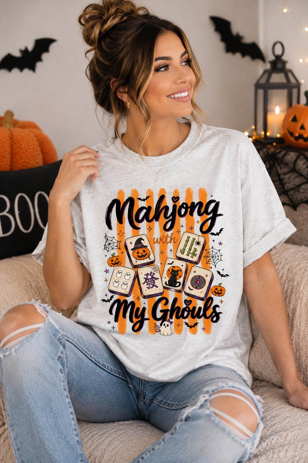 Mahjong with My Ghouls Graphic Tee