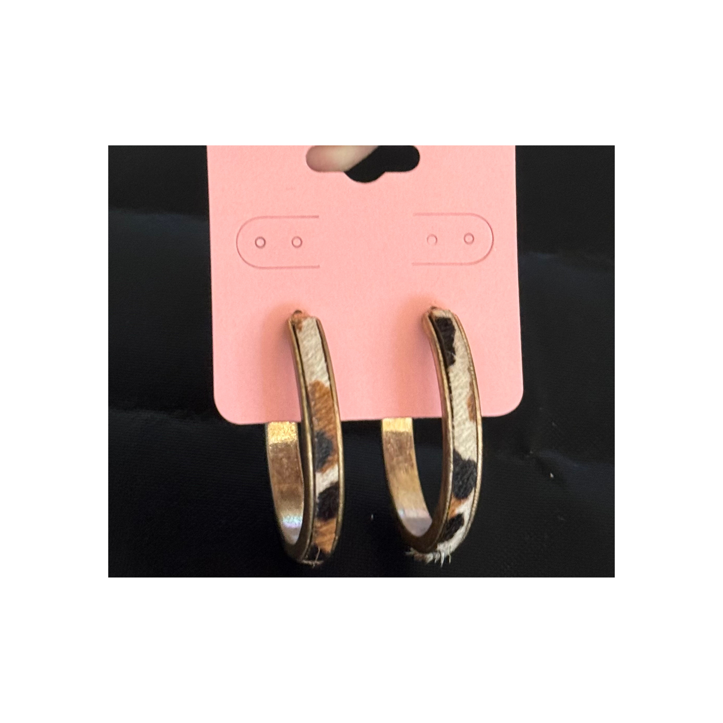 Leopard Post Back Earrings*Gently Worn