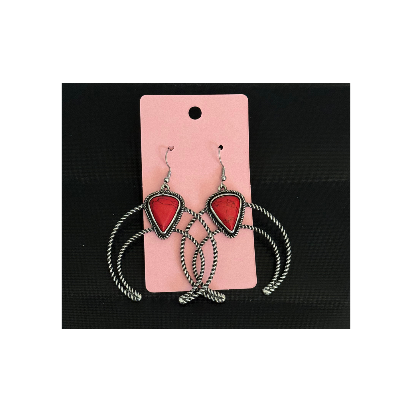 Western Style Teardrop Earrings*Gently Worn
