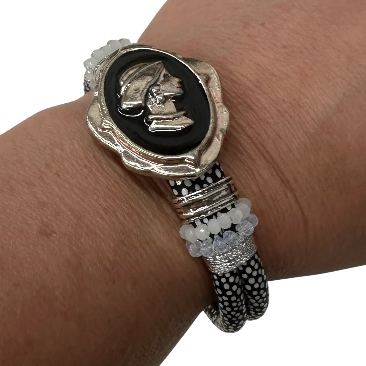 Cameo Statement Bracelet