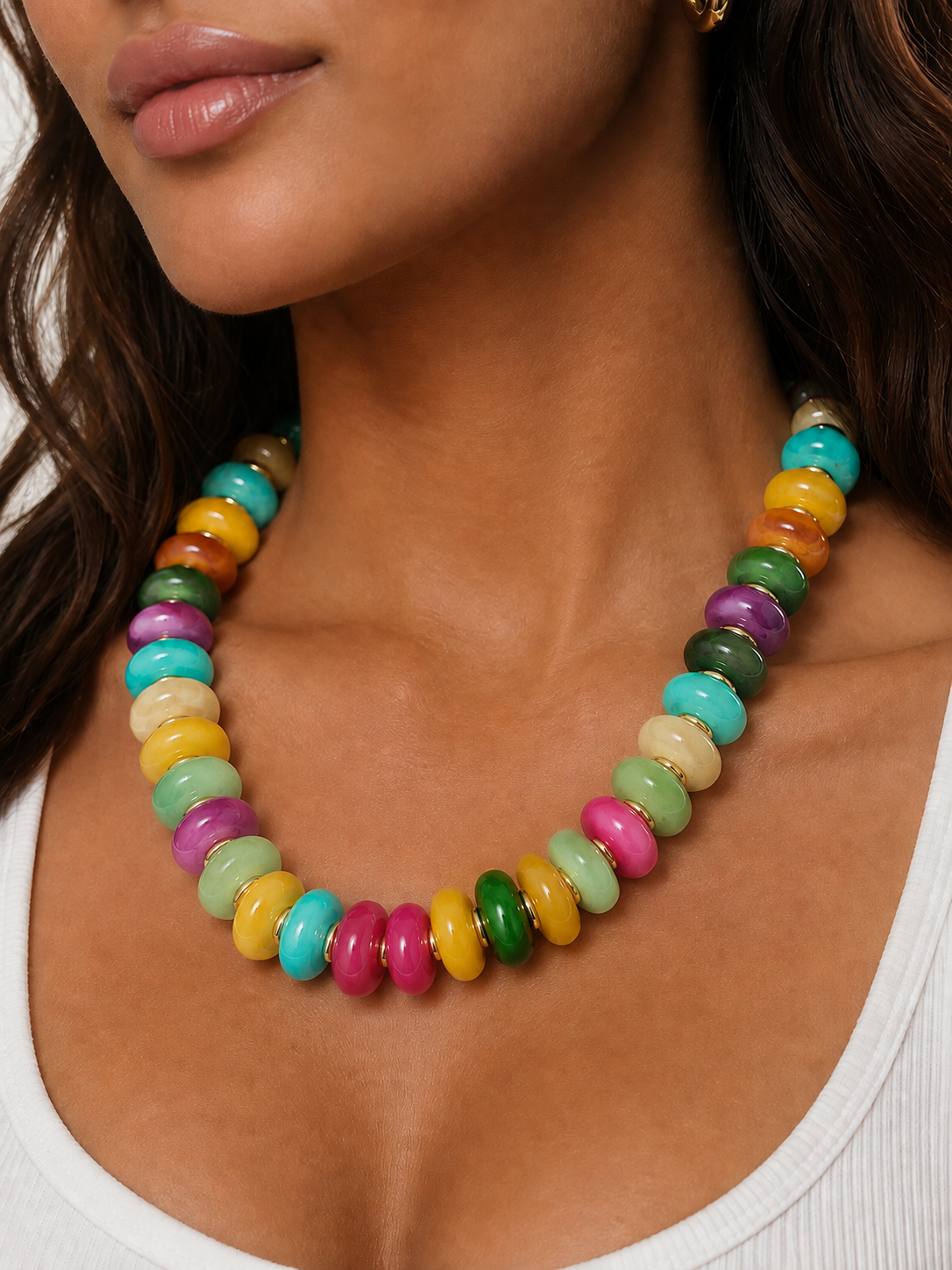Large Beaded Candy Necklace