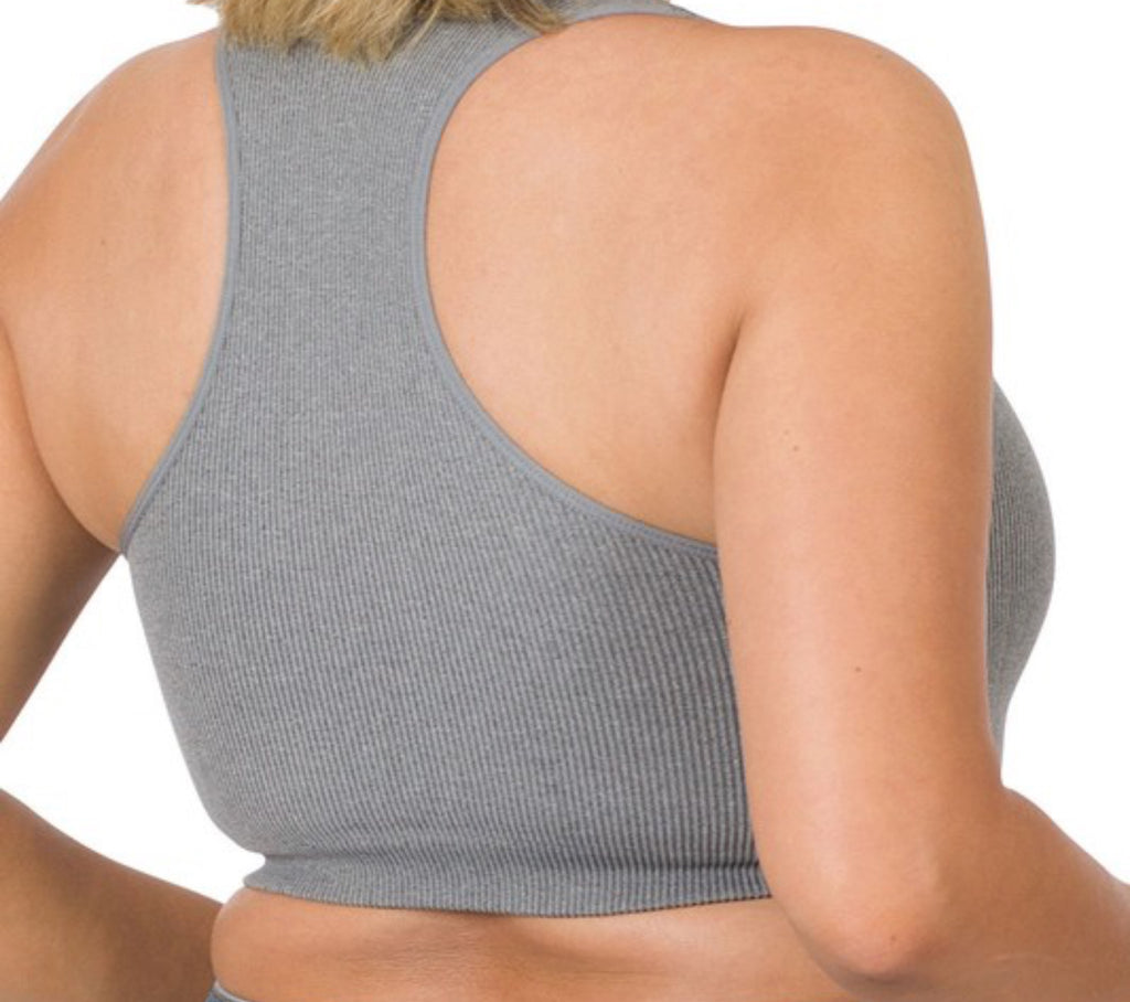 Cropped Racerback Tank