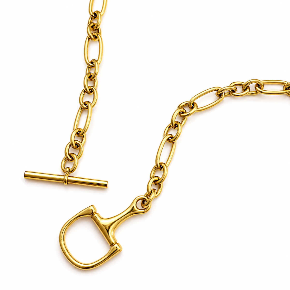 Chunky Equestrian Bit Chain Necklace - Waterproof