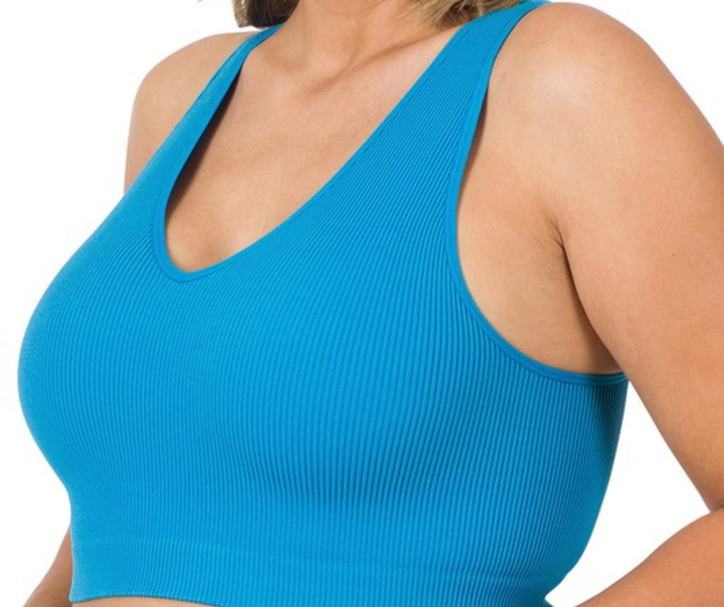 Cropped Racerback Tank