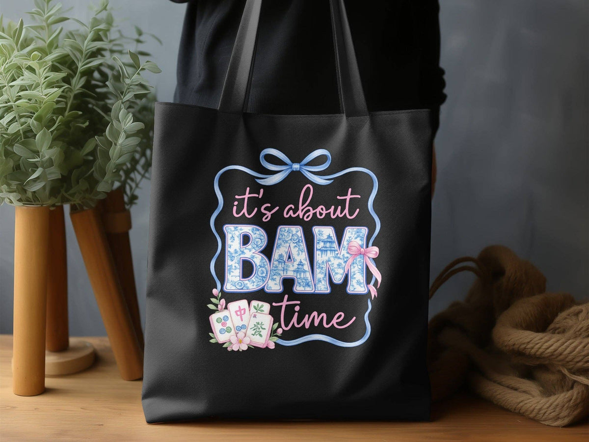 It's About Bam Time Mahjong Inspired Tote Bag