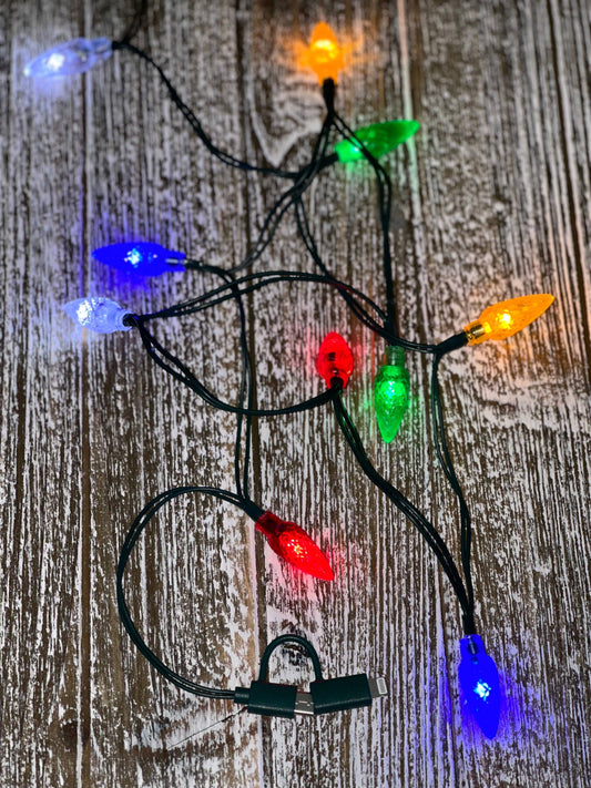 Christmas Lights 2 in 1 Phone Charger