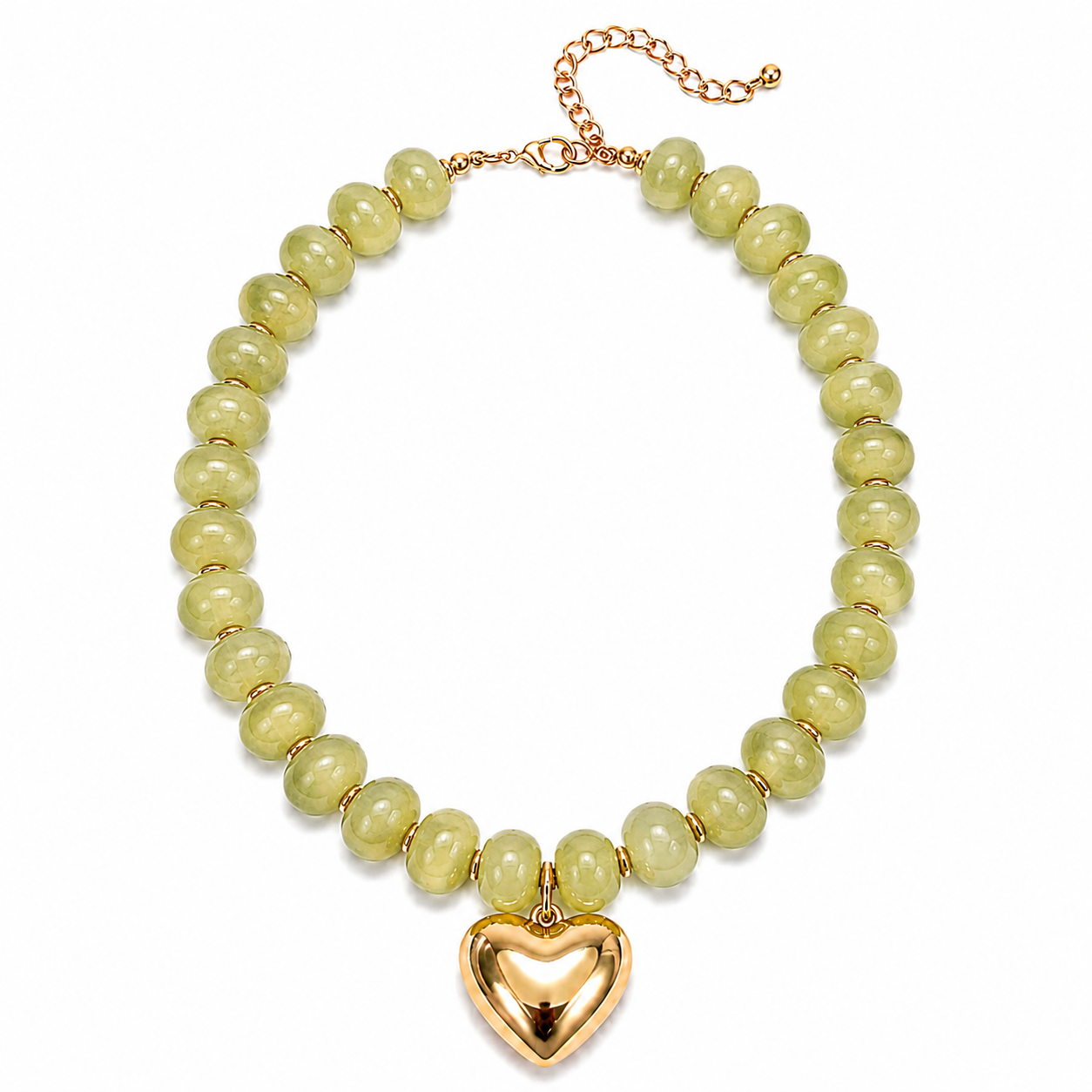 Clementine Heart Statement Necklace