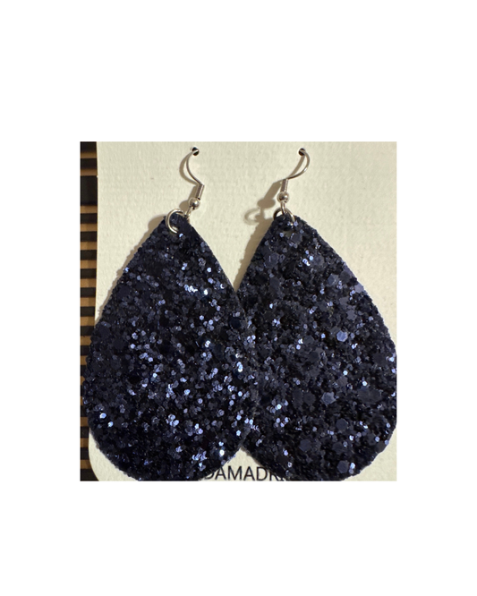 Blue Sparkle Earrings by Rhonda Madrid