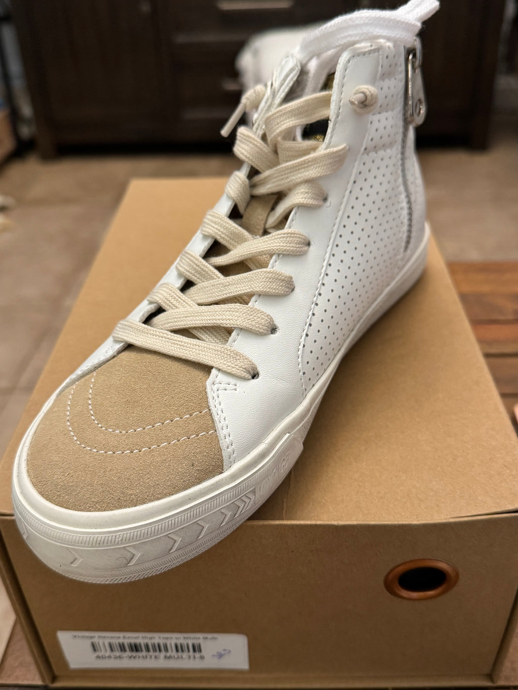 Vintage Havana Excel High Tops in White Multi