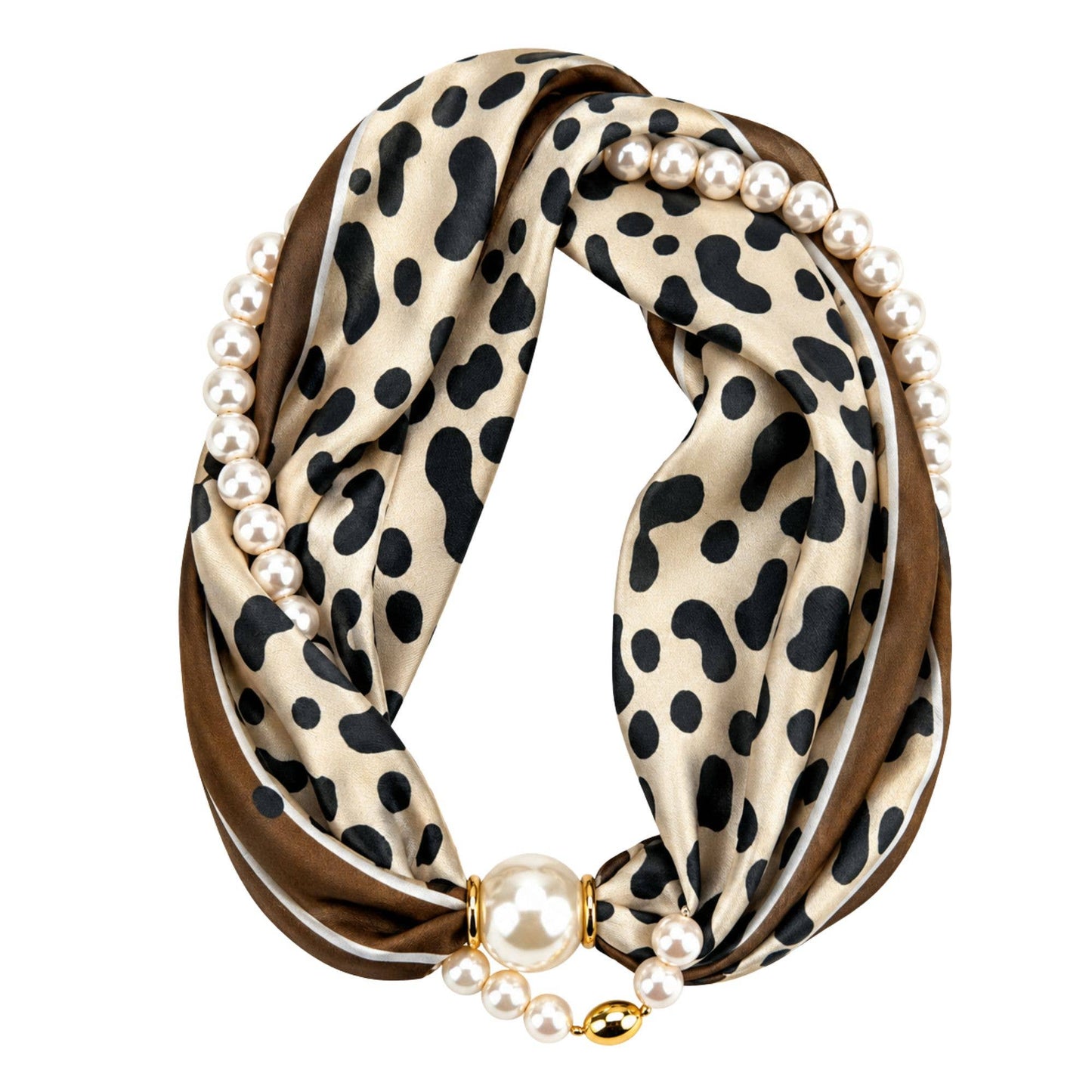 Luxe Pearl Scarf Necklace