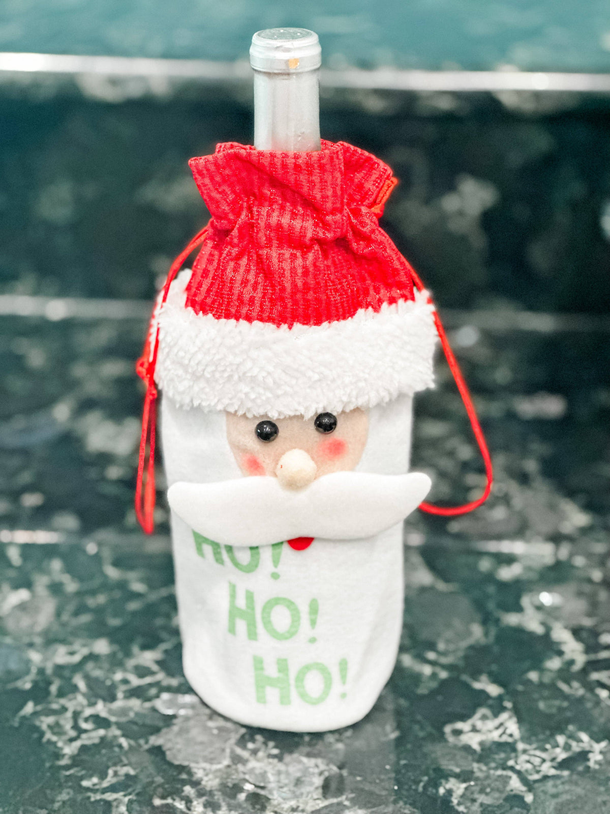 Santa Christmas Wine Bottle Cover